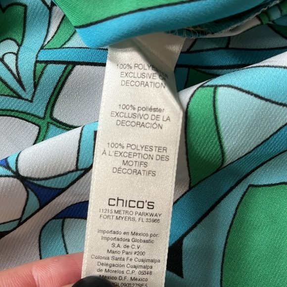 Chicos tasseled cold shoulder top, size 1 (small) - Picture 10 of 10